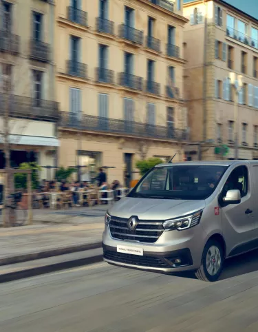 Renault Trucks Trafic driving on the street